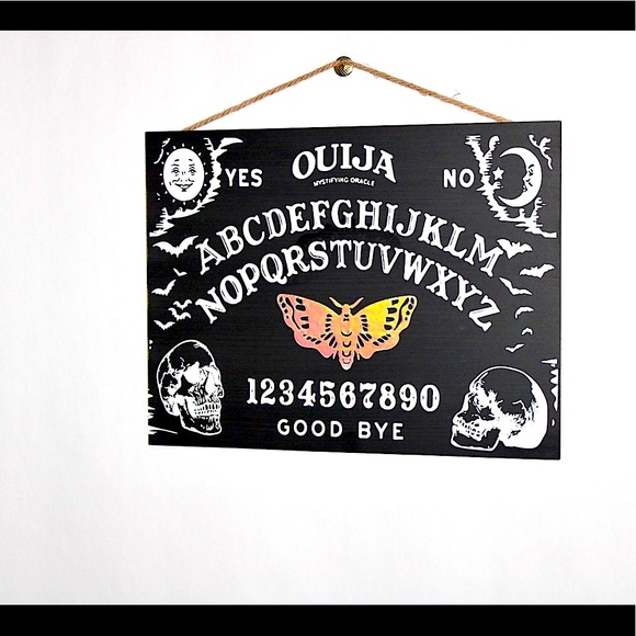 DECORATIVE WALL HANGING WOOD OUIJA BOARD NEW💀🎃 - Picture 3 of 16